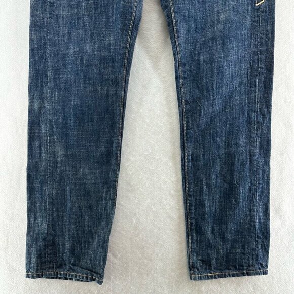 LEVI'S Red Collection Jeans Mens 31 x 30 Skinny Dark Washed Denim Cotton Blue - Picture 4 of 12